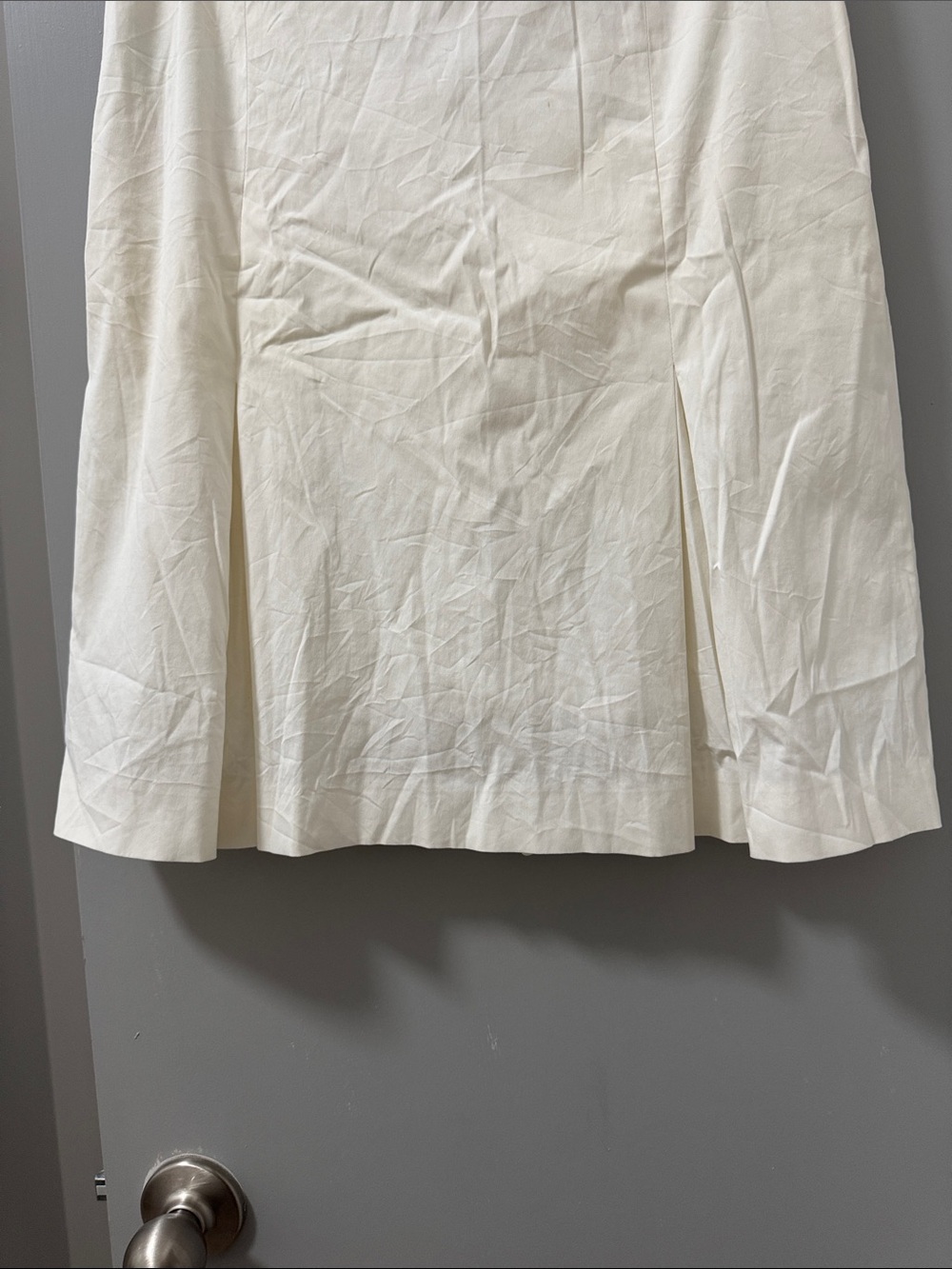 Prada Made in Italy Women's Cream A-Line Skirt - Picture 2 of 11